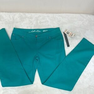 INC International Concepts Teal Skinny Jeans